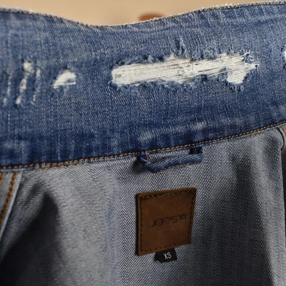 Joe's Jeans Distressed Denim Trucker Jacket